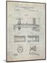 PP185- Antique Grid Parchment Beer Tap Patent Poster-Cole Borders-Mounted Giclee Print