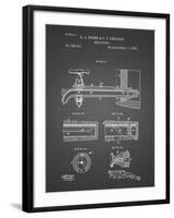 PP185- Black Grid Beer Tap Patent Poster-Cole Borders-Framed Giclee Print