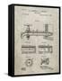 PP185- Sandstone Beer Tap Patent Poster-Cole Borders-Framed Stretched Canvas