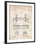 PP185- Vintage Parchment Beer Tap Patent Poster-Cole Borders-Framed Giclee Print