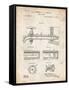 PP185- Vintage Parchment Beer Tap Patent Poster-Cole Borders-Framed Stretched Canvas