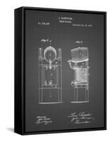 PP186- Black Grid Beer Keg Cooler 1876 Patent Poster-Cole Borders-Framed Stretched Canvas