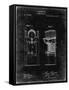 PP186- Black Grunge Beer Keg Cooler 1876 Patent Poster-Cole Borders-Framed Stretched Canvas