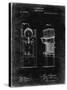 PP186- Black Grunge Beer Keg Cooler 1876 Patent Poster-Cole Borders-Stretched Canvas