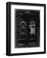 PP186- Black Grunge Beer Keg Cooler 1876 Patent Poster-Cole Borders-Framed Giclee Print