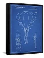 PP187- Blueprint Parachute 1982 Patent Poster-Cole Borders-Framed Stretched Canvas