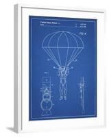 PP187- Blueprint Parachute 1982 Patent Poster-Cole Borders-Framed Giclee Print