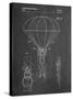 PP187- Chalkboard Parachute 1982 Patent Poster-Cole Borders-Stretched Canvas