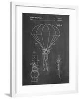 PP187- Chalkboard Parachute 1982 Patent Poster-Cole Borders-Framed Giclee Print