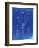 PP187- Faded Blueprint Parachute 1982 Patent Poster-Cole Borders-Framed Giclee Print