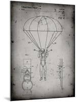 PP187- Faded Grey Parachute 1982 Patent Poster-Cole Borders-Mounted Giclee Print