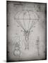 PP187- Faded Grey Parachute 1982 Patent Poster-Cole Borders-Mounted Giclee Print