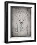 PP187- Faded Grey Parachute 1982 Patent Poster-Cole Borders-Framed Giclee Print