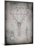 PP187- Faded Grey Parachute 1982 Patent Poster-Cole Borders-Mounted Giclee Print