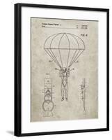 PP187- Sandstone Parachute 1982 Patent Poster-Cole Borders-Framed Giclee Print