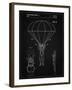 PP187- Vintage Black Parachute 1982 Patent Poster-Cole Borders-Framed Giclee Print