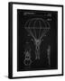 PP187- Vintage Black Parachute 1982 Patent Poster-Cole Borders-Framed Giclee Print