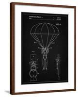 PP187- Vintage Black Parachute 1982 Patent Poster-Cole Borders-Framed Giclee Print