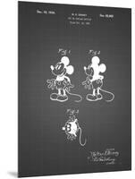 PP191- Black Grid Mickey Mouse 1929 Patent Poster-Cole Borders-Mounted Premium Giclee Print