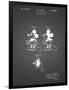 PP191- Black Grid Mickey Mouse 1929 Patent Poster-Cole Borders-Framed Giclee Print