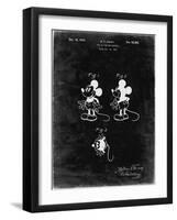 PP191- Black Grunge Mickey Mouse 1929 Patent Poster-Cole Borders-Framed Giclee Print