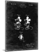PP191- Black Grunge Mickey Mouse 1929 Patent Poster-Cole Borders-Mounted Giclee Print