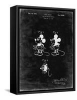 PP191- Black Grunge Mickey Mouse 1929 Patent Poster-Cole Borders-Framed Stretched Canvas