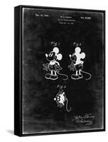 PP191- Black Grunge Mickey Mouse 1929 Patent Poster-Cole Borders-Framed Stretched Canvas