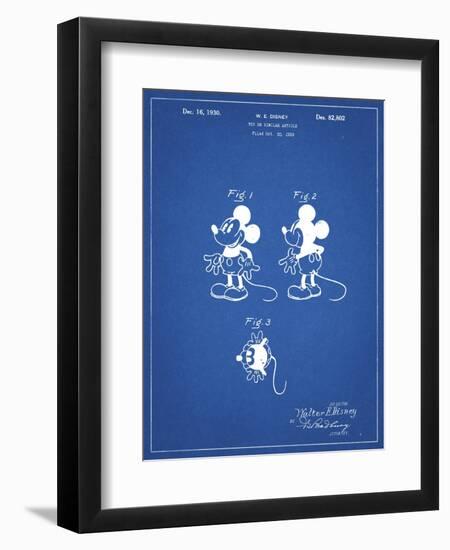 PP191- Blueprint Mickey Mouse 1929 Patent Poster-Cole Borders-Framed Premium Giclee Print