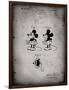 PP191- Faded Grey Mickey Mouse 1929 Patent Poster-Cole Borders-Framed Giclee Print