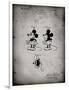 PP191- Faded Grey Mickey Mouse 1929 Patent Poster-Cole Borders-Framed Premium Giclee Print