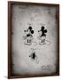 PP191- Faded Grey Mickey Mouse 1929 Patent Poster-Cole Borders-Framed Premium Giclee Print