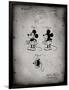 PP191- Faded Grey Mickey Mouse 1929 Patent Poster-Cole Borders-Framed Premium Giclee Print