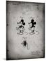 PP191- Faded Grey Mickey Mouse 1929 Patent Poster-Cole Borders-Mounted Giclee Print