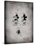 PP191- Faded Grey Mickey Mouse 1929 Patent Poster-Cole Borders-Stretched Canvas