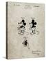 PP191- Sandstone Mickey Mouse 1929 Patent Poster-Cole Borders-Stretched Canvas