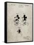 PP191- Sandstone Mickey Mouse 1929 Patent Poster-Cole Borders-Framed Stretched Canvas