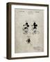 PP191- Sandstone Mickey Mouse 1929 Patent Poster-Cole Borders-Framed Giclee Print