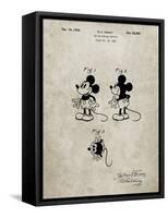 PP191- Sandstone Mickey Mouse 1929 Patent Poster-Cole Borders-Framed Stretched Canvas