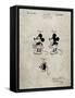 PP191- Sandstone Mickey Mouse 1929 Patent Poster-Cole Borders-Framed Stretched Canvas