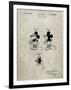 PP191- Sandstone Mickey Mouse 1929 Patent Poster-Cole Borders-Framed Giclee Print