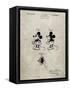 PP191- Sandstone Mickey Mouse 1929 Patent Poster-Cole Borders-Framed Stretched Canvas