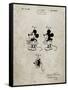 PP191- Sandstone Mickey Mouse 1929 Patent Poster-Cole Borders-Framed Stretched Canvas