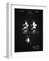 PP191- Vintage Black Mickey Mouse 1929 Patent Poster-Cole Borders-Framed Giclee Print