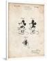 PP191- Vintage Parchment Mickey Mouse 1929 Patent Poster-Cole Borders-Framed Giclee Print