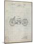 PP194- Antique Grid Parchment Harley Davidson Motorcycle 1919 Patent Poster-Cole Borders-Mounted Giclee Print