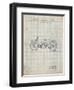 PP194- Antique Grid Parchment Harley Davidson Motorcycle 1919 Patent Poster-Cole Borders-Framed Premium Giclee Print