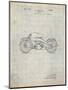 PP194- Antique Grid Parchment Harley Davidson Motorcycle 1919 Patent Poster-Cole Borders-Mounted Premium Giclee Print