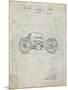 PP194- Antique Grid Parchment Harley Davidson Motorcycle 1919 Patent Poster-Cole Borders-Mounted Giclee Print