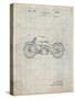 PP194- Antique Grid Parchment Harley Davidson Motorcycle 1919 Patent Poster-Cole Borders-Stretched Canvas